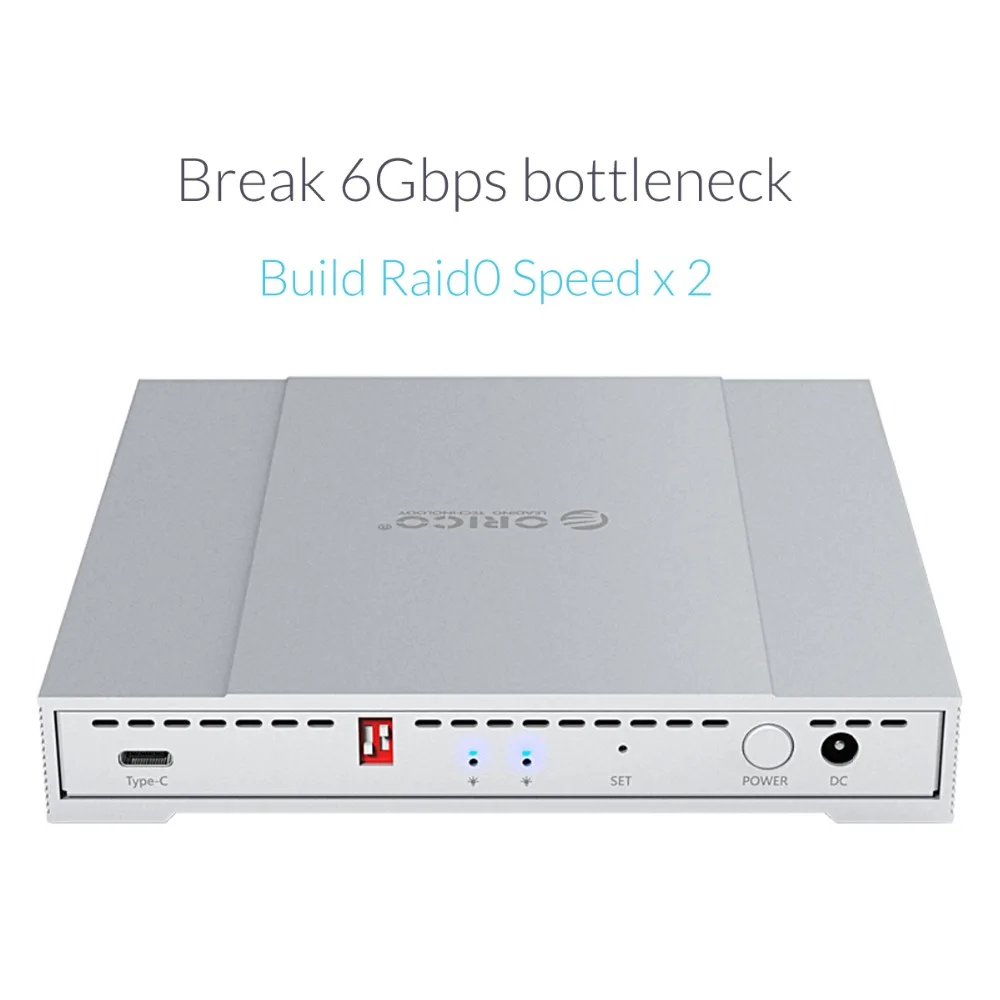 US $77.33 ORICO HDD Case 225 SATA to USB 31 Adapter Hard Drive Enclosure 10Gbps Raid0 HDD Enclosure for SSD Disk HDD Box Type C Case