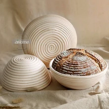 Хлебная корзина из ротанга, хлебобулочная форма, тесто Banneton Brotform, защита от брожения, дачные корзины, инструменты для выпечки