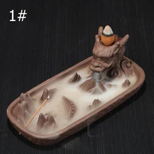 10 шт. пирамидки благовоний+ горелка дракон курильница с обратным потоком ладан горелки творческие керамические, для ароматерапии плита подарок домашний Декор Горячая Распродажа