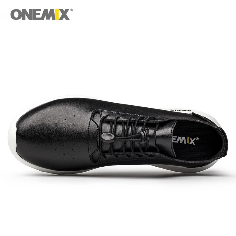 ONEMIX мужские кроссовки для женщин из черной микрофибры, дизайнерские кроссовки для бега, уличные спортивные носки для ходьбы, кроссовки