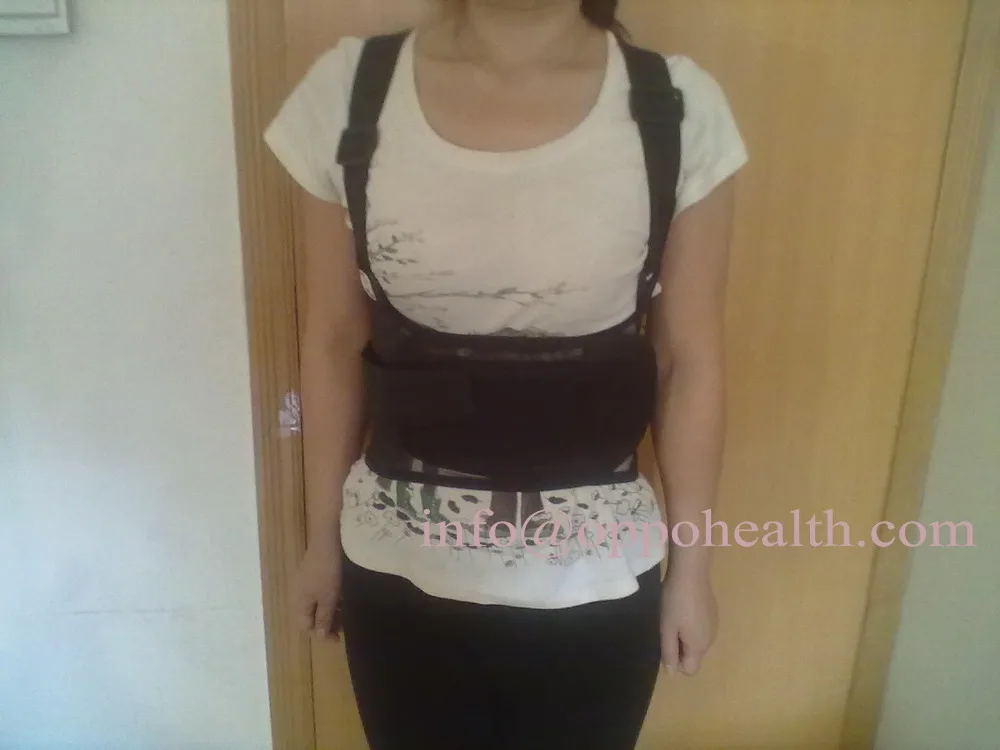 Work belt support Elastic Velcro back brace posture corrector band free