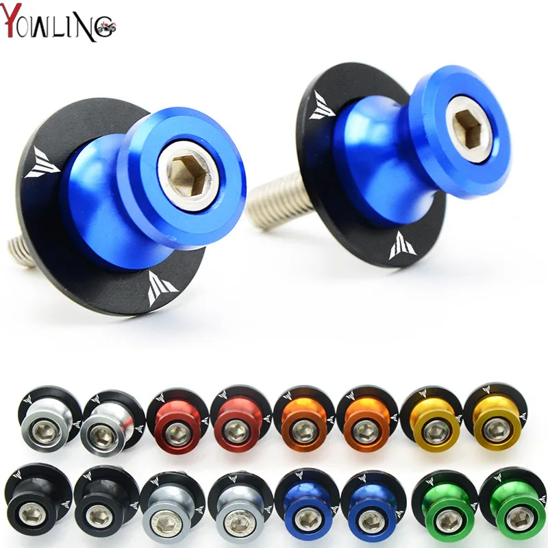 motorcycle accessories parts for yamaha MT-09 MT09 MT 09 MT07 MT-10 Swingarm Spool Sliders 1 Pair 6mm swing arm Spools Sliders
