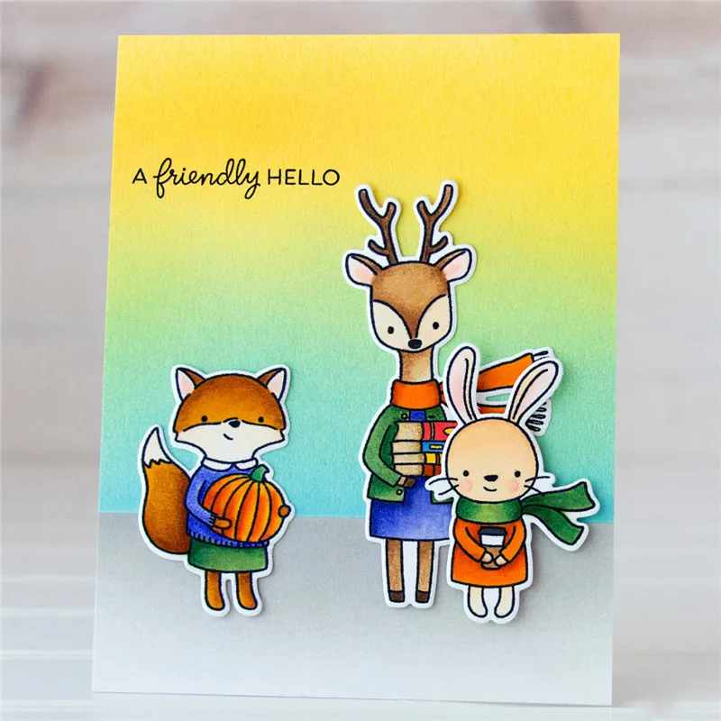 

Rabbit/fox/deer Metal Cutting Dies New 2019 Craft Dies Scrapbooking Card Making Album Embossing Stencil Die Cut Decor