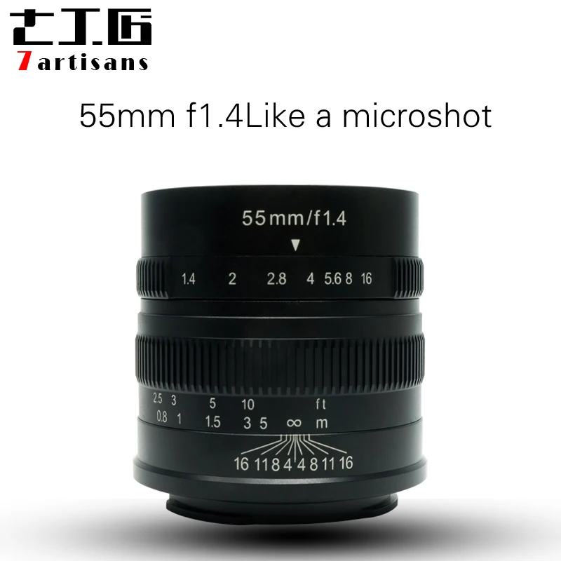 Aliexpress.com : Buy 7artisans 55mm F1.4 Large Aperture Portrait Manual Focus Micro Camera Lens