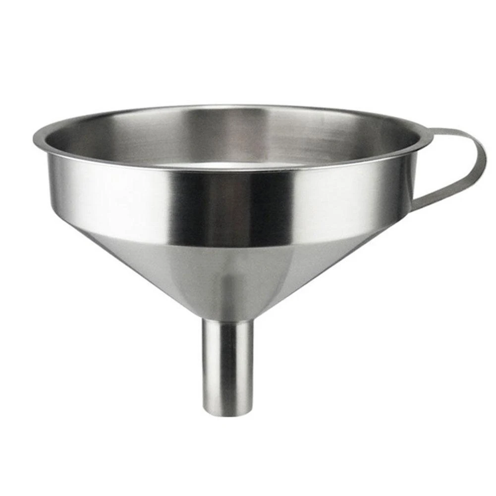 11 13 15cm With Handle 304 Stainless Steel Kitchen Funnel Removable Strainer Filter Food Cooking Oil Wine Transferring Liquid Funnels Aliexpress