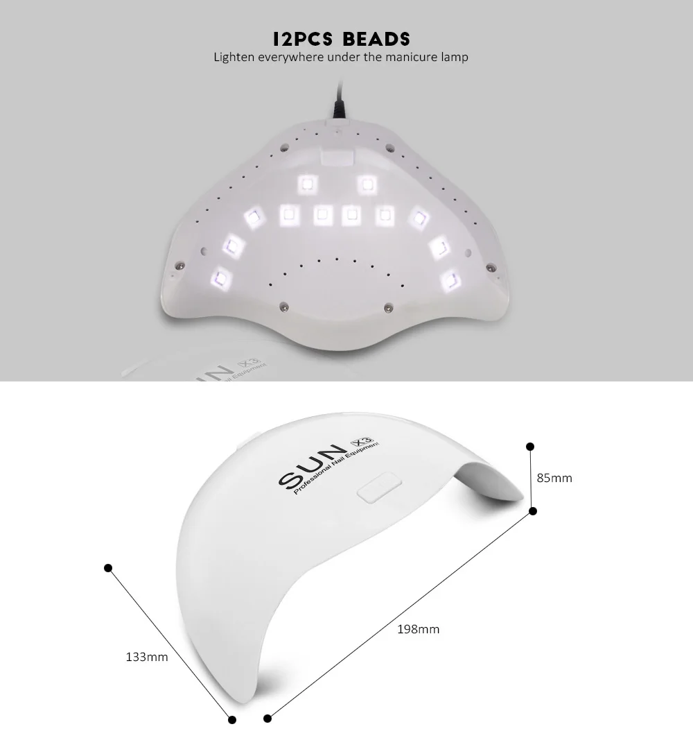Gustala солнца X3 24 Вт двойной СВЕТОДИОДНЫЙ УФ-лампы для ногтей барабан инструменты для Гель-лак отверждения Маникюр лампы профессиональный ногтей Книги по искусству инструменты