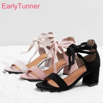 

Brand New Sexy Black Beige Pink Women Party Sandals Gladiator High Heels Lady Wedding Shoes ES827 Plus Big Size 10 32 43 46