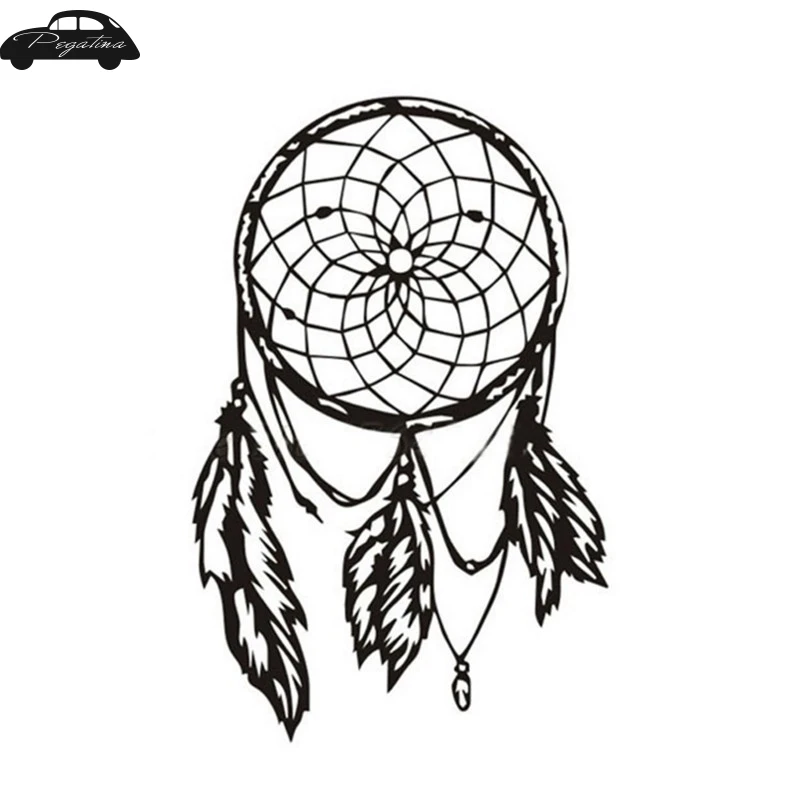 

Pegatina Dreamcatcher Decal Feather Car Sticker Car Posters Vinyl Wall Decals Quadro Parede Decor Mural Wild Animal Sticker