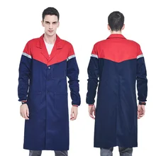 Men's Blue Shop Coat With Reflective tapes Lab Coat Work Clothes Men Workwear Uniform Jacket(China) Men's Blue Shop Coat With Reflective tapes Lab Coat Work Clothes Men Workwear Uniform Jacket(China)