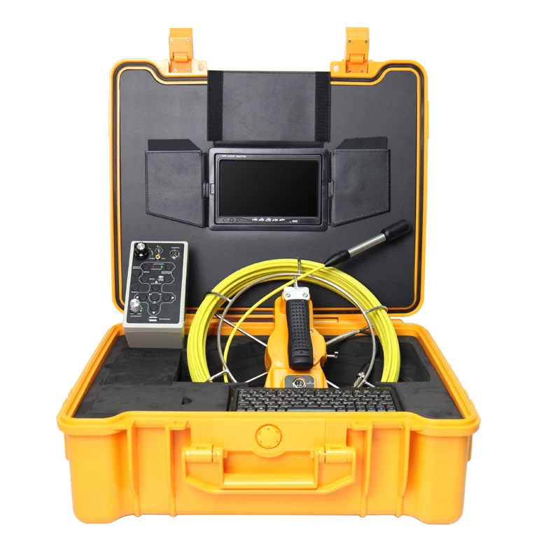

50M DVR Meter accounter waterproof Wall Sewer Inspection Video Camera Borescope Endoscope camera with 7" monitor
