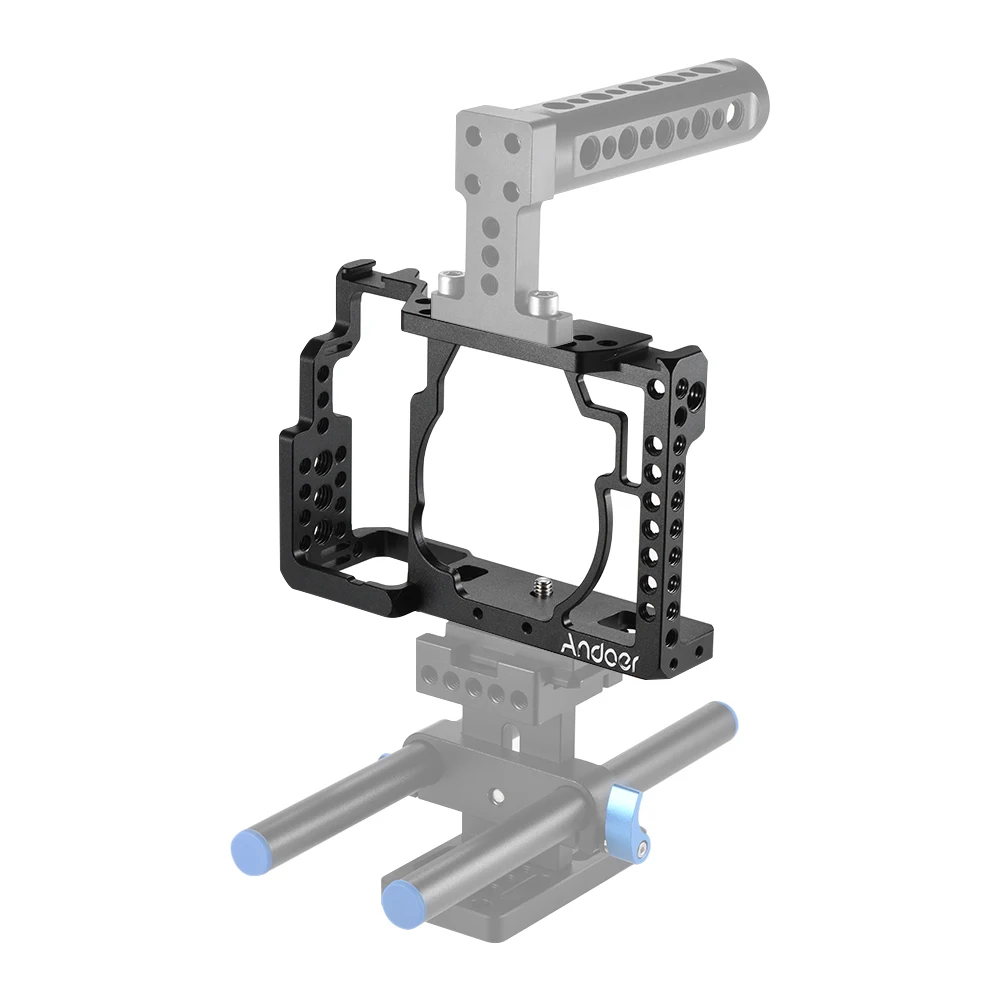 Andoer алюминиевый сплав камера клетка видео фильм решений стабилизатор с холодным башмаком крепление для sony A7/A7R/A7S камера