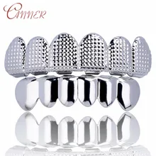 CANNER хип-хоп зубные грилли Топ и низ решетка Bump зубные грили вампир косплей зубные грили Рэппер рот Украшения для тела