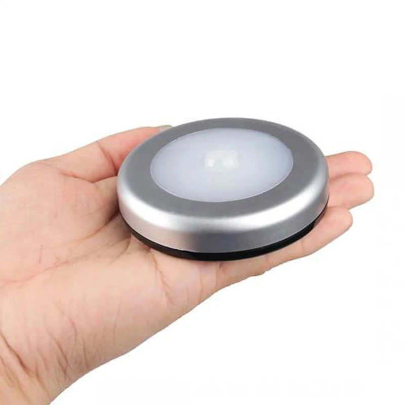 Wireless 6 LED Motion Sensor Night Light Wall Cabinet Wardrobe Drawer Kitchen Bedroom Battery Lamp Home Decoration Lamp Mayitr