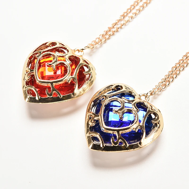 

Classic Novelty Metal Necklaces Pendant The Legend Of Zelda Skyward Sword Heart Choker Container Necklaces Jewelry