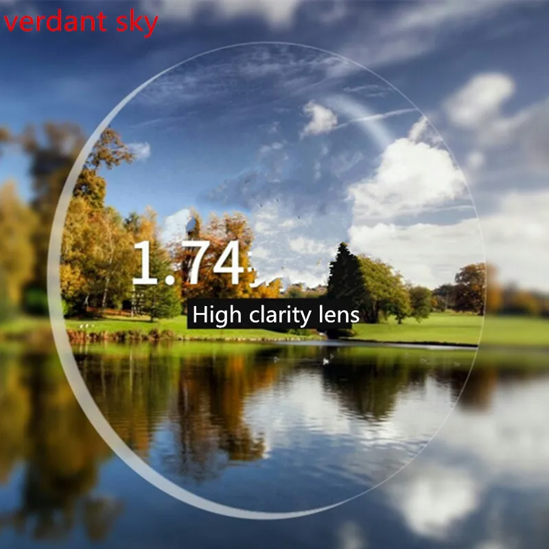 Ультра тонкие анти УФ 1. 74 индекс линзы HMI покрытие линзы очки на заказ сделать оптические линзы; по назначению специалиста