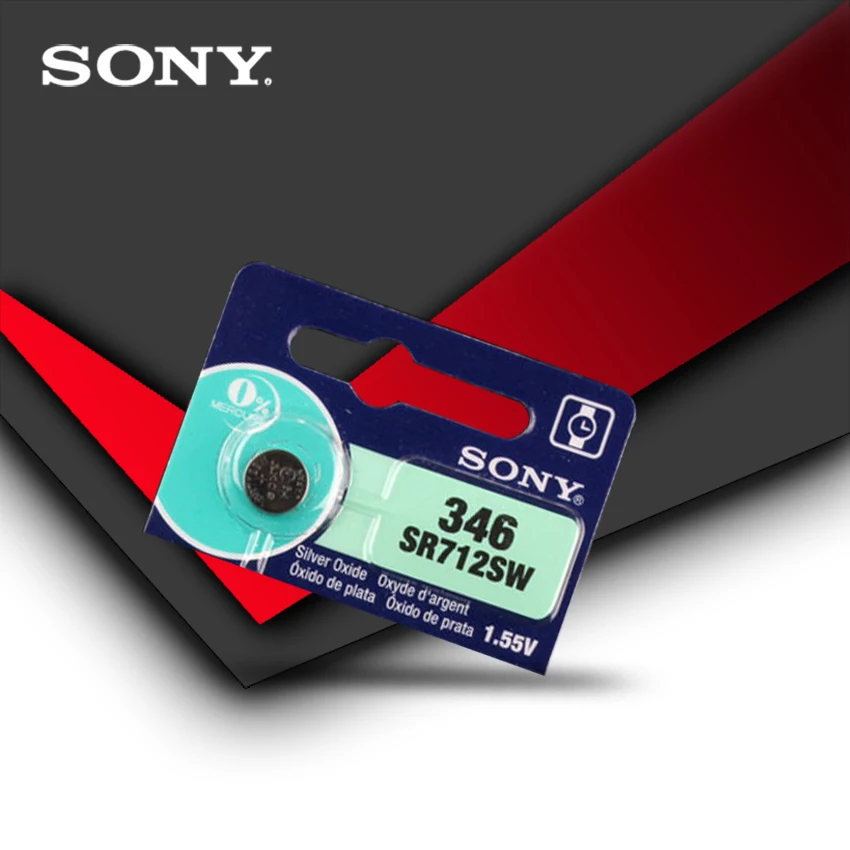 

1pc New Sony 100% Original 346 SR712SW 1.55V Silver Oxide Button Cell Coin Battery MADE IN JAPAN