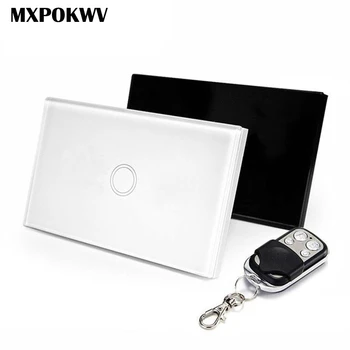 

US Standard Remote Control Switch 1 Gang 1 Way Smart Touch Switch 120x72x59mm Home Automation Module Kit DIY 110V-240V