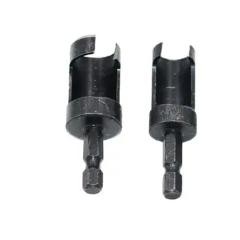 

1/4 Hex Shank Woodworking Carbon Steel Wood Work Plug Cutter Cutting Power Tool Drill Bit Set