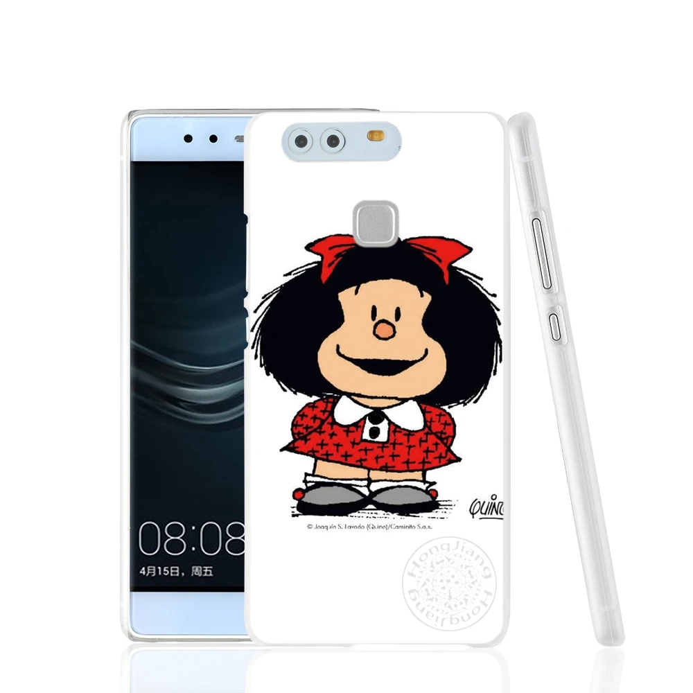 HAMEINUO Hoạt Hình Mafalda Amazing Bao Da Ốp Lưng Điện Thoại Huawei Ascend P7 P8 P9 P10 Lite Plus G8 G7 Danh Dự 5C 2017 Mate 8 cute phone cases huawei Cases For Huawei