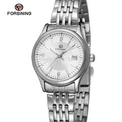 Fsl8089q4s1 Forsining Мода Новые кварцевые женские часы с браслетом из нержавеющей стали оригинальной подарочной коробке Бесплатная доставка