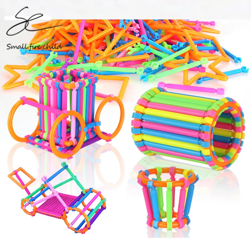 Buy 250g / Bag Plastic Rods Building Blocks Toy Bricks