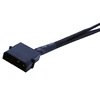 27cm Molex To 3 Way 3Pin/4Pin Fan Adapter for Computer Case Fan / CPU Fan / Mining Cooling Fans black ► Photo 2/4