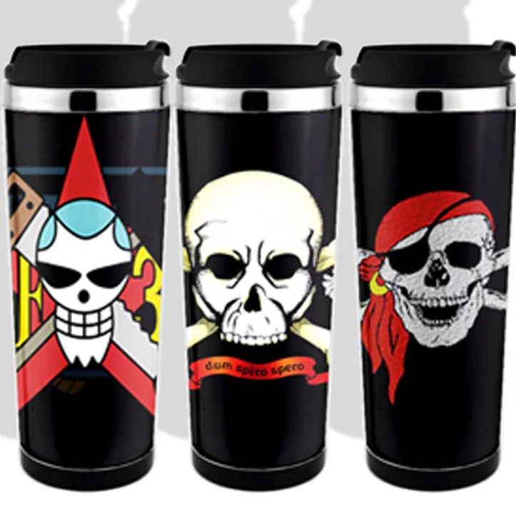 

free shiping 14oz new skull mug travel mug adversing mug easy for DIY , can design mug for gift , without any leak