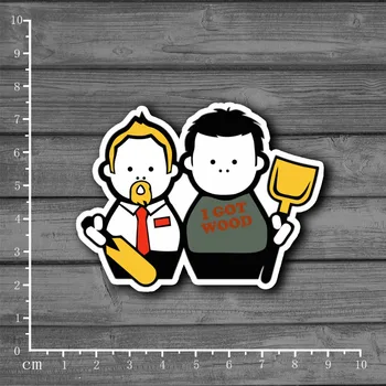 

Shaun of the Dead Friend Sticker On Notebook Laptop Stationery Sticker For Kids Toys Skateboard Snowboard[Single]