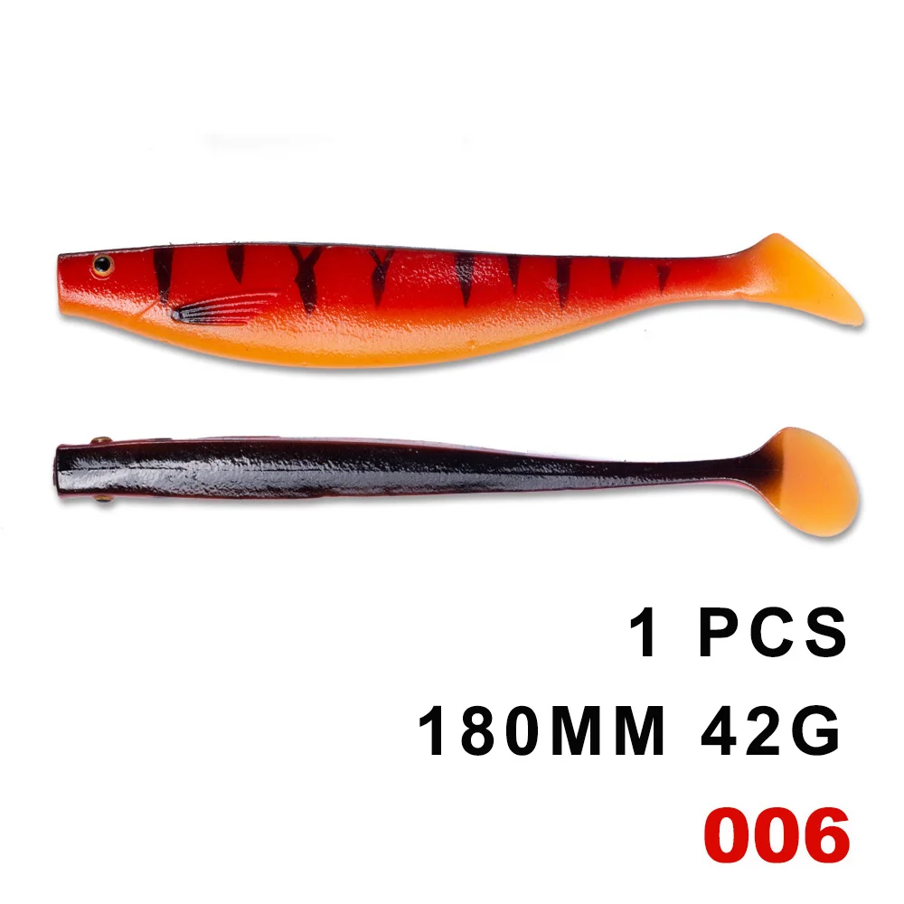 HUNTHOUSE fox similar shad teez большая Мягкая приманка 12 см 15 см 18 см pro shad lure berserk sea bass для ловли щуки zander - Цвет: 180mm  006