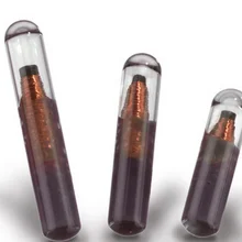 100 шт. EM4100 RFID 125 кГц Стекло трубка чипы для животных, метка радиочастотной идентификации для животных/внутримышечная инъекция с этикетками; предложенная цена 12X2 мм