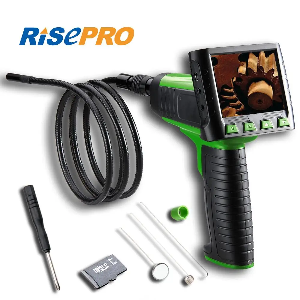 Risepro 3.5" Wireless TFT LCD 2M Cable Borescope Endoscope Zoom Rotate Inspection Camerain