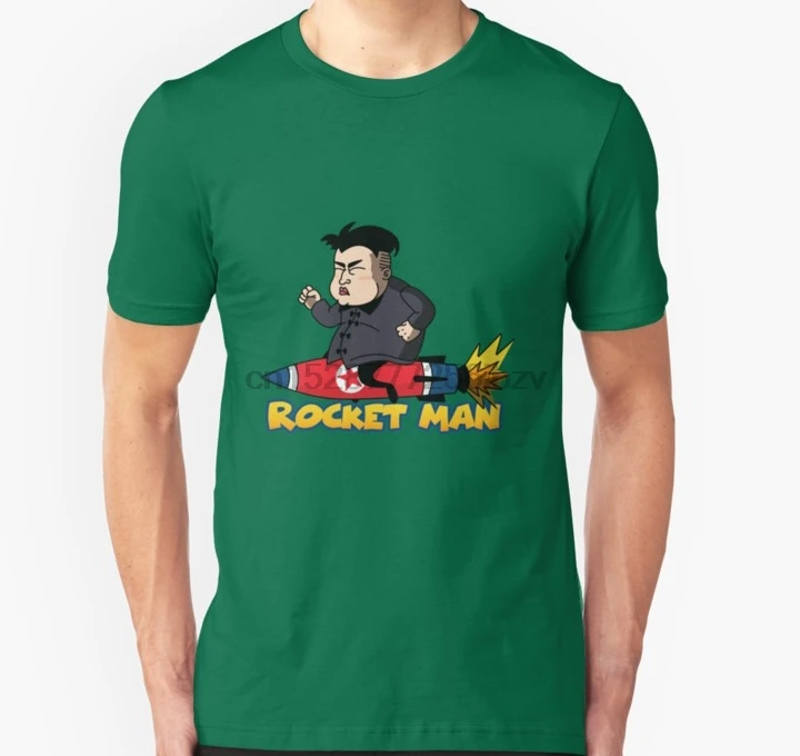 

Men t shirt Short sleeve Rocket Man Kim Jong Un T Shirt Women t-shirt tee tops