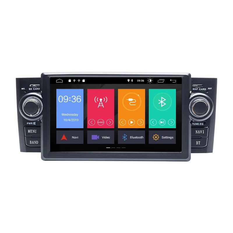 Perfect 2 Din Android 9.0 Car Radio DVD Player For Fiat/Grande/Punto/Linea 2007-2012 GPS Navi Touch screen Multimedia TPMS WIFI 2+32GB 2