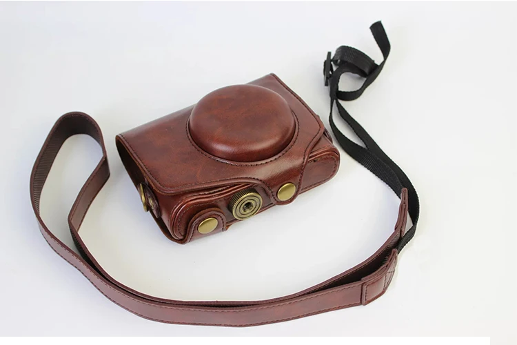 Puレザーカメラケースバッグ用キヤノンのpowershot sx700 hs SX710 hs