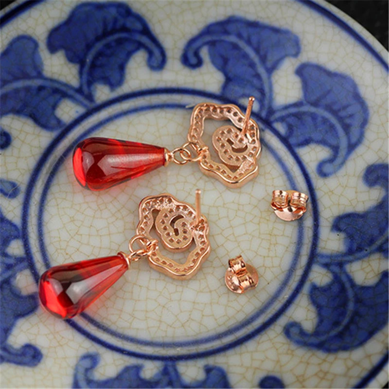 Lotus Fun реальные стерлингового серебра 925 натуральный агат ручной работы Fine Jewelry
