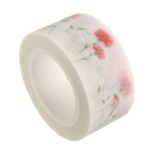 DIY Satin Lace Decorative Flower Tape Roll Fabric Tape Stickers