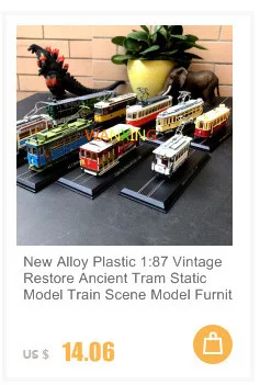 Классический Мини Сплав паровой двигатель поезд 1:220 пластмассовые игрушечные модели готовой коллекции подарки