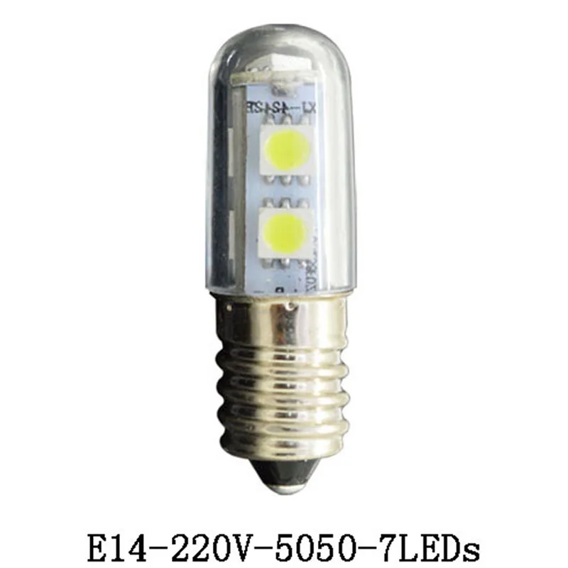 

3LEDs 7LEDs 25LEDs LED AC 220V E14 1.5W 3W 7W LED bulb 5050 3014 SMD Pure/Warm White Refrigerator Light Bulb Lamp
