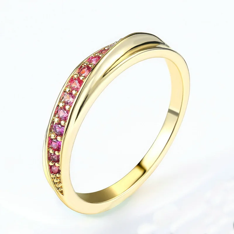 Iutopian украшение для свадьбы помолвки подарок роскошные кубические циркониевые кольца для женщин# 11410sw - Цвет основного камня: 14kg red