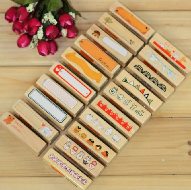 Scrapbook Wood Stamp Diary Rubber Stamp Diy Photo Album Stamp For