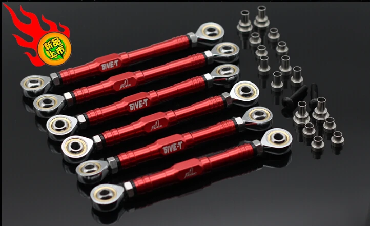 

GTB/ORC RACING FOR LOSI 5IVE-T MINI CNC unpper and lower suspension tie rod + steering tie rod 6pc