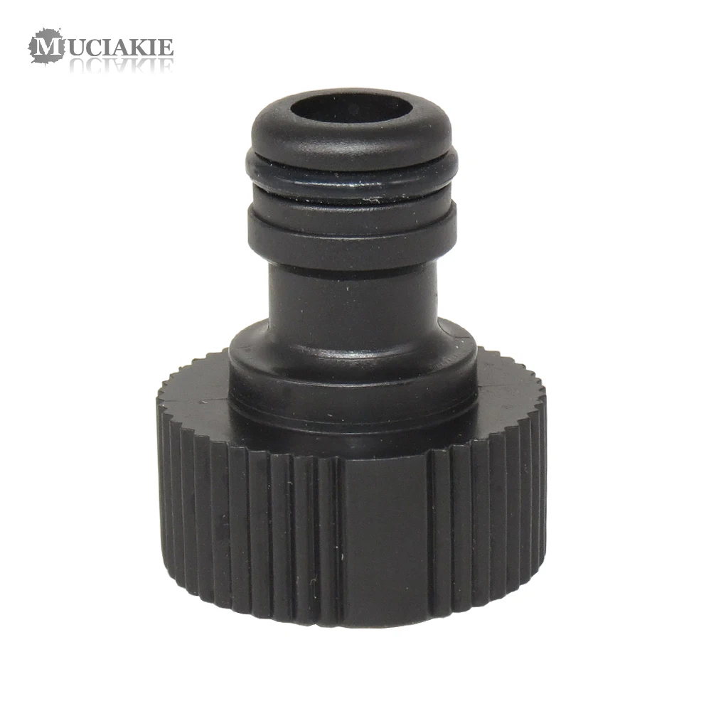 

MUCIAKIE 10PCS 3/4'' Female Tap Connectors EU US Standard Garden Water Connecter Black Hose Quick Adapter Threaded Joint