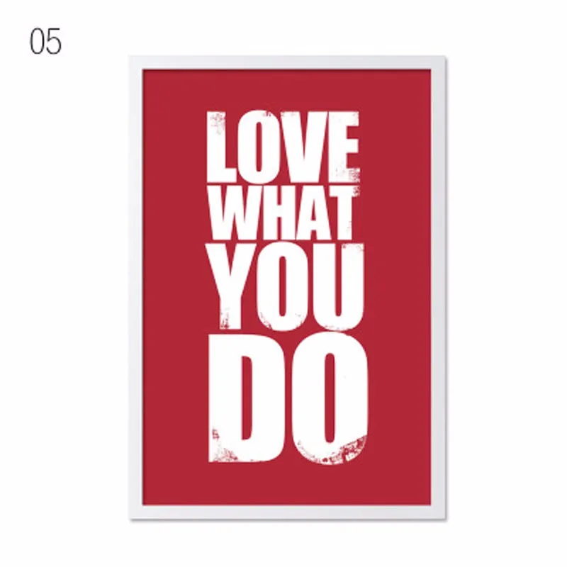 Canvas Art Print Poster Love What You Do Inspired Quotes Saying Living