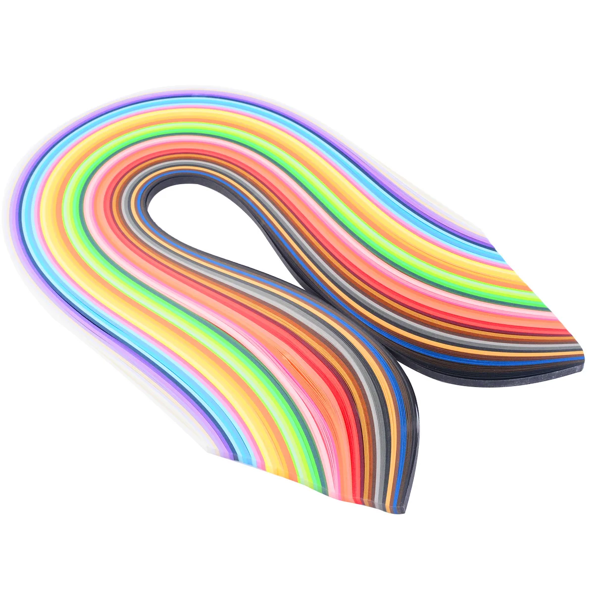 500pcs New Rainbow Quilling Paper 5*540mm Strips Quilling Paper Mixed 50 Colors Craft Kit for Scrapbook Gift DIY Decor