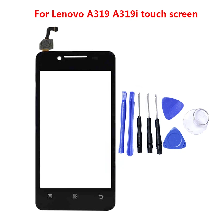 Протестированное переднее внешнее стекло для Lenovo A319 A319i A 319 сенсорный экран