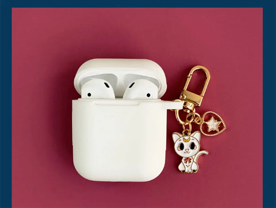 Милый Кот сердце украшения силиконовый чехол для Apple Airpods 1 2 Аксессуары Bluetooth наушники защитный чехол Коробка для наушников сумка