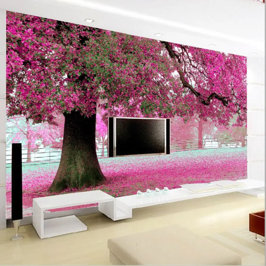 Stereoscopic Wall Paper Pink Bedroom Tv Backdrop Self Adhesive Stereoscopic Wall Paper Pink Bedroom Tv Backdrop Self Adhesive Non Woven Wallpaper Murals Past Cherry Tree In Wallpapers From Home Improvement On