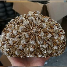 Женские роскошные кристаллы алмаза вечерние сумки клатч мини кошелек сумочка креативный ручной работы подарки на день рождения для девочек коробка девушки