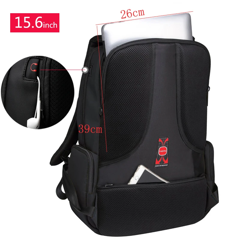 Tigernu impermeable Nylon Mochila mujer hombres mochilas para 15,6 \ Tigernu impermeable Nylon Mochila mujer hombres mochilas para 15,6 \
