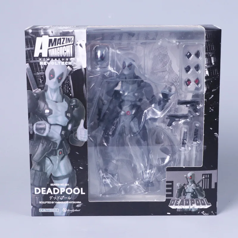 Дэдпул Revoltech фигурку 160 мм серый Ver Аниме Дэдпул X-Men x мужчин Коллекционная модель игрушка в подарок